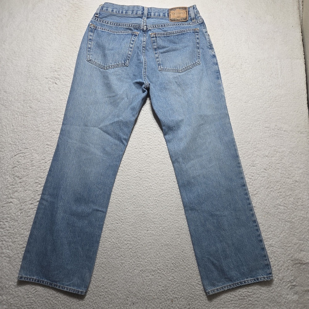 Y2K Arizona Jeans Co Mens Blue Boot Cut Jeans Skater Grunge Denim 32x30 - Picture 7 of 8